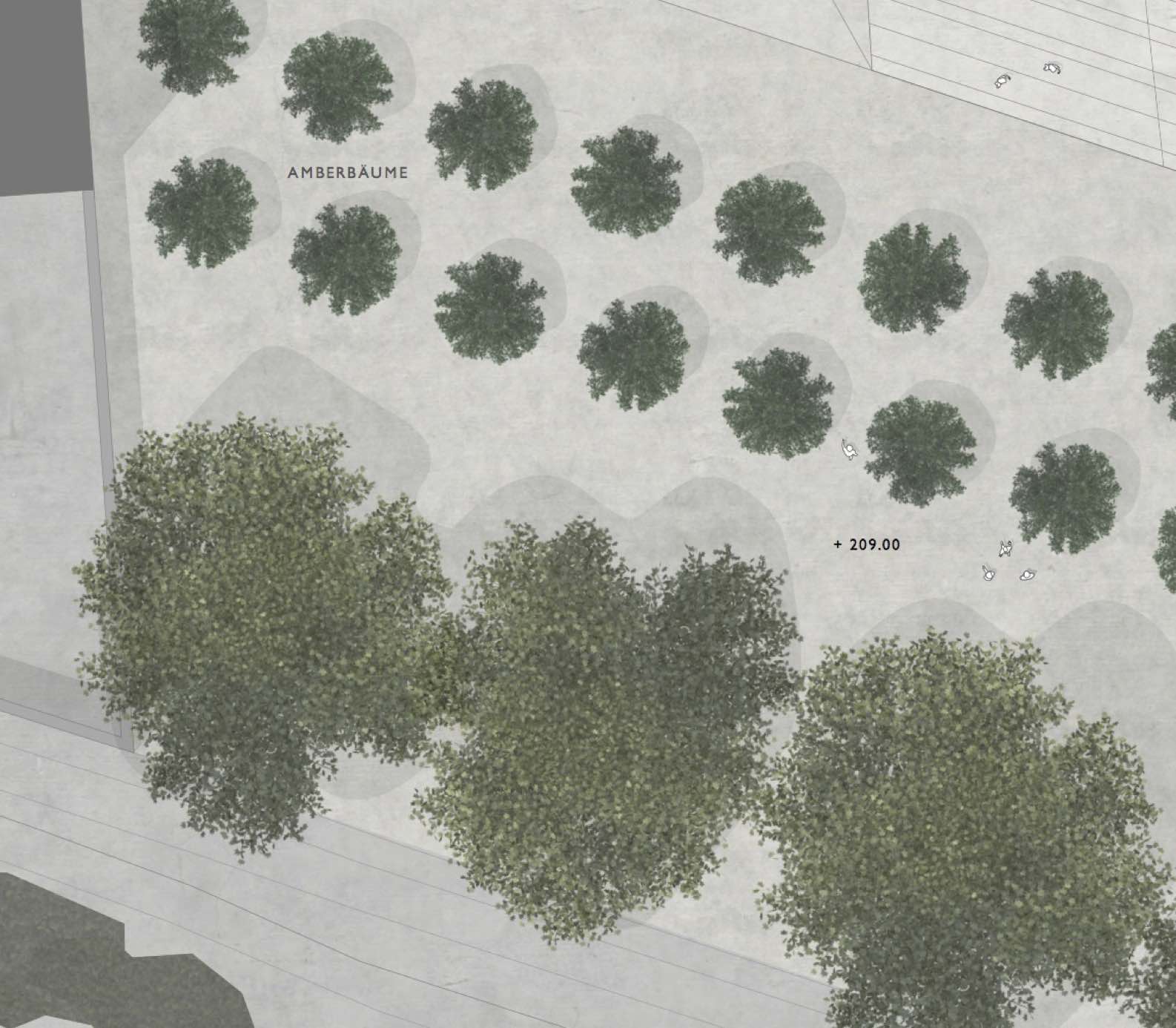 Weisse Flachen Hinter 2d Baumen Aus Der Vwx Bibliothek Vectorworks Vectorworks Forum
